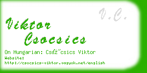 viktor csocsics business card